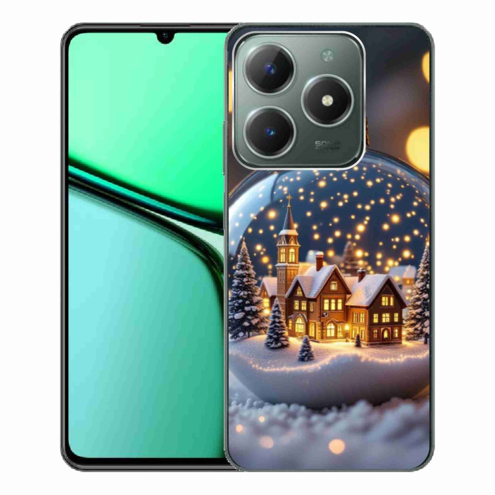 Gélový kryt mmCase na Realme C61 - vianočné gule 4