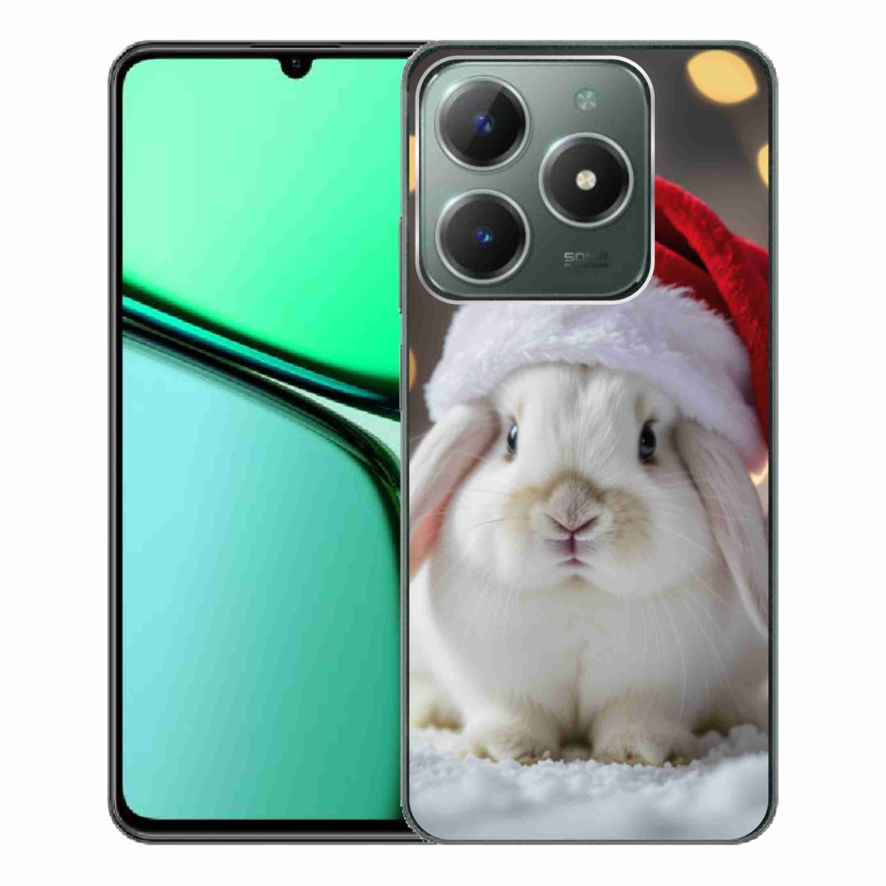 Gélový kryt mmCase na Realme C61 - vianočný králik