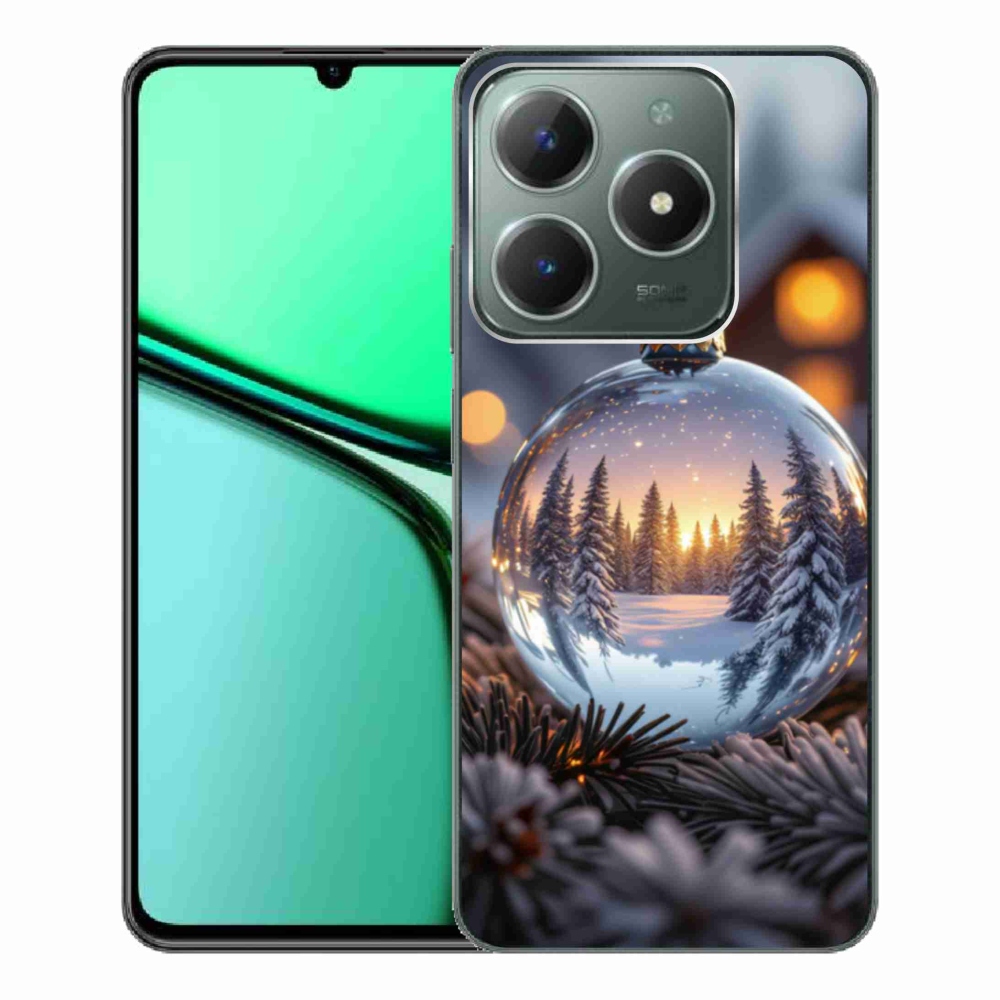 Gélový kryt mmCase na Realme C61 - vianočná ozdoba