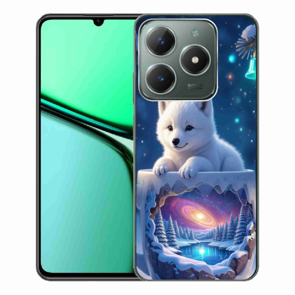 Gélový kryt mmCase na Realme C61 - vianočné šteňa