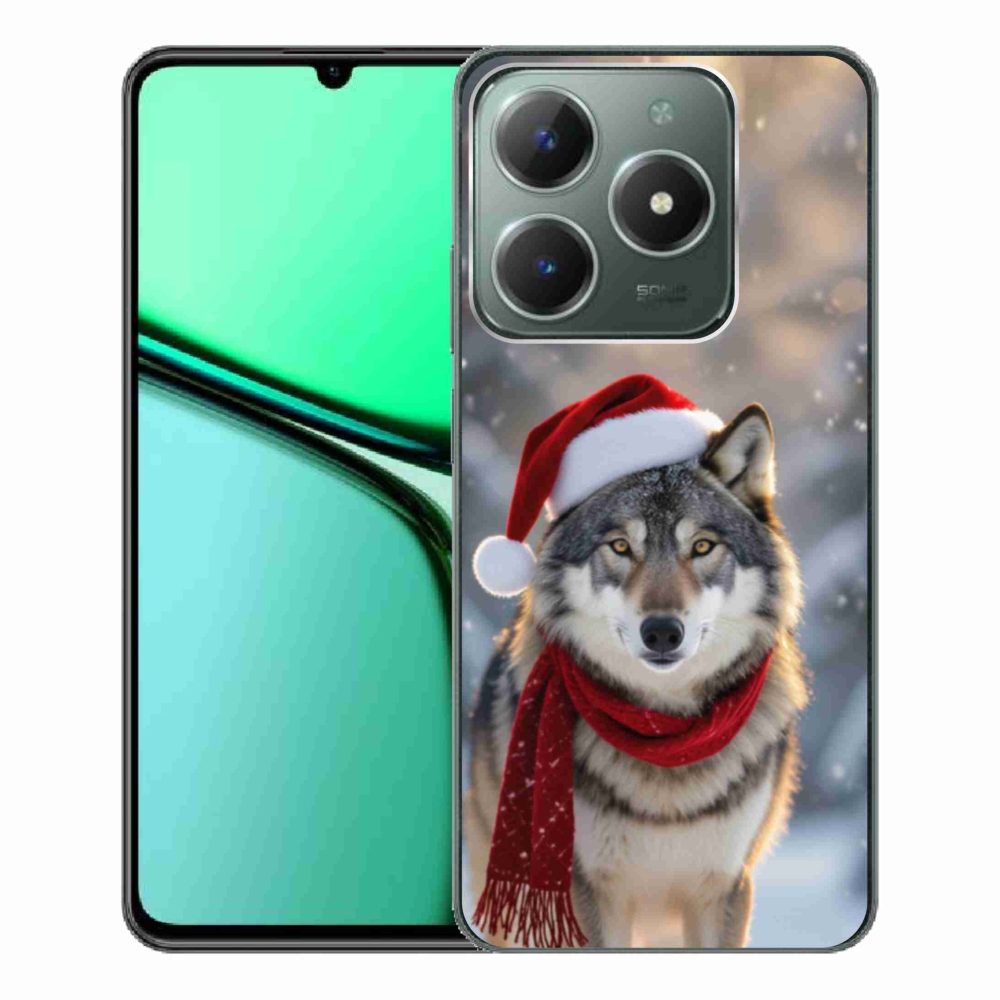 Gélový kryt mmCase na Realme C61 - vianočný vlk