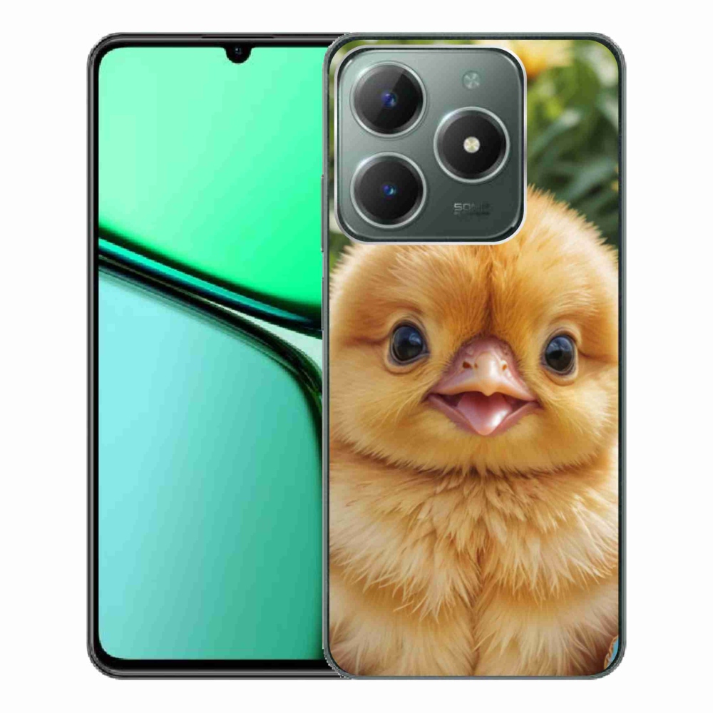 Gélový kryt mmCase na Realme C61 - veselé kuriatko