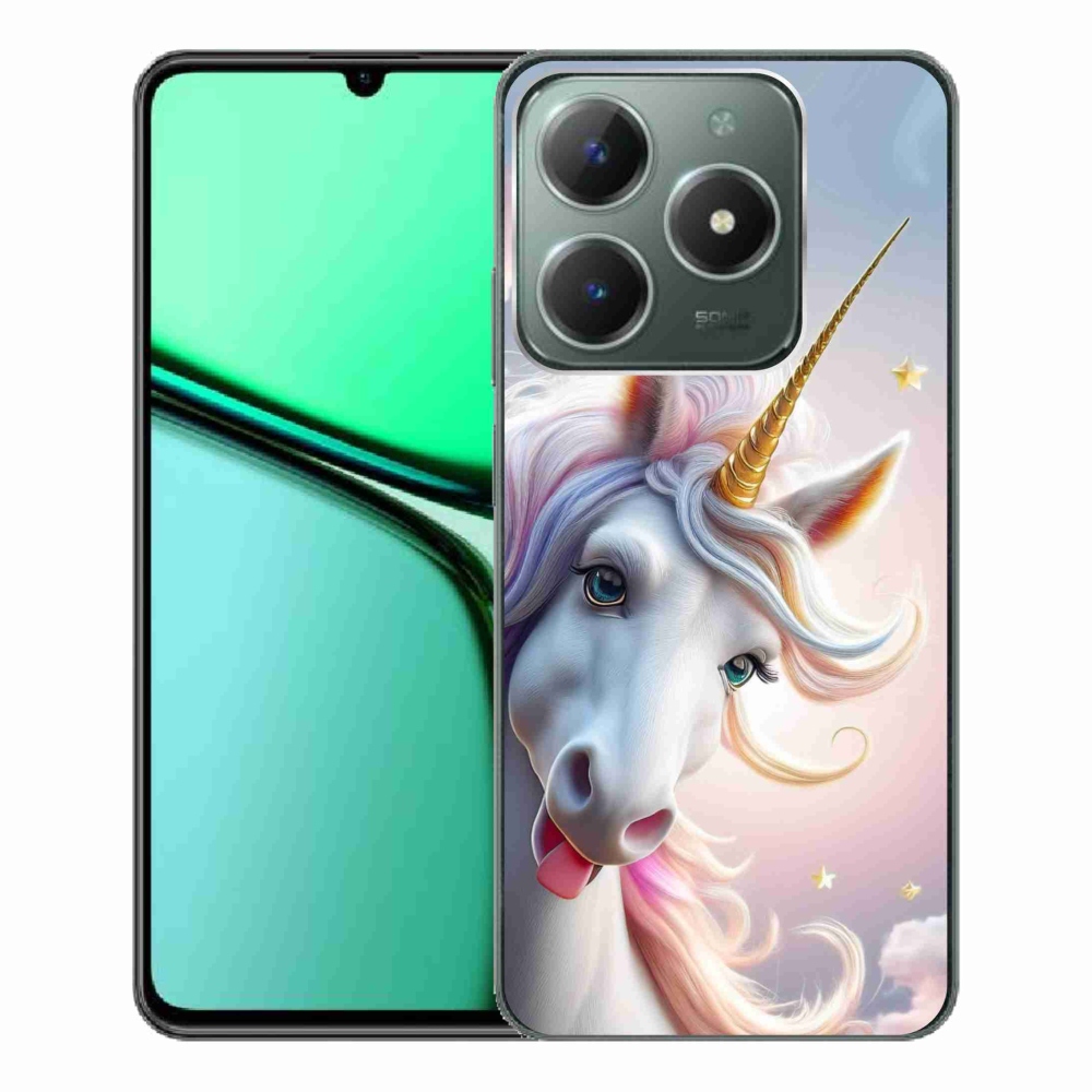 Gélový kryt mmCase na Realme C61 - veselý jednorožec