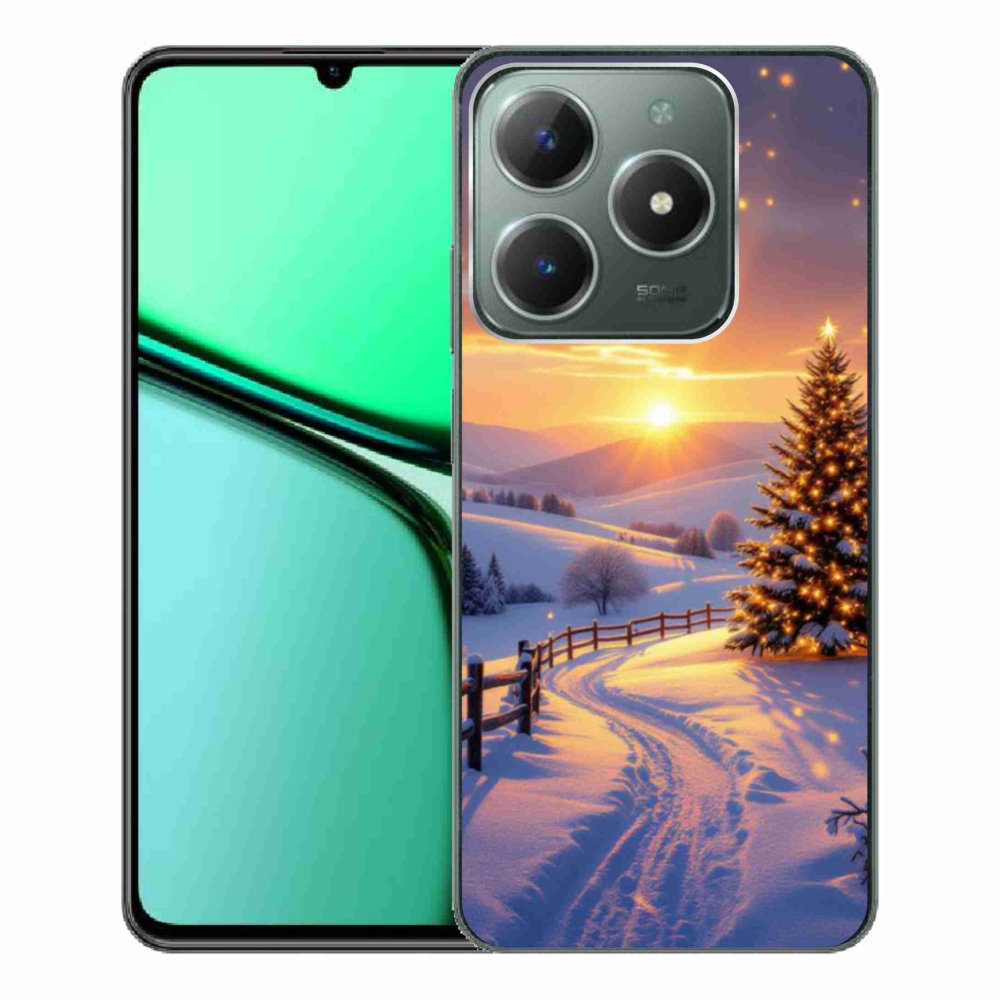 Gélový kryt mmCase na Realme C61 - zimná krajina