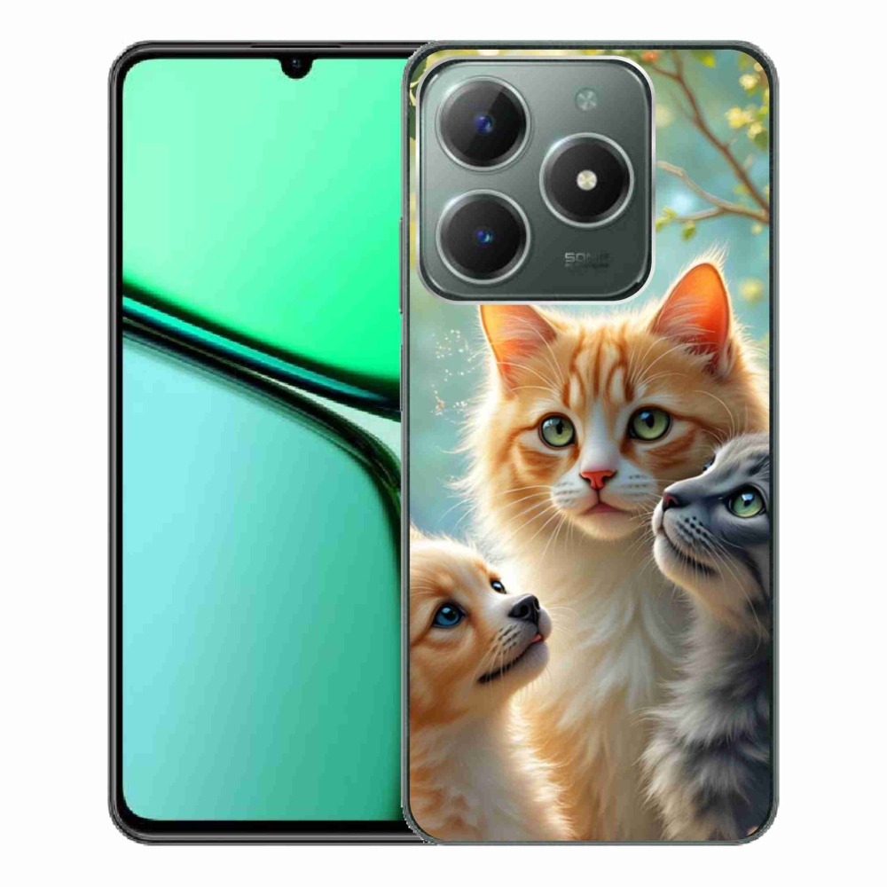 Gélový kryt mmCase na Realme C61 - zvieracie priateľstvo 2