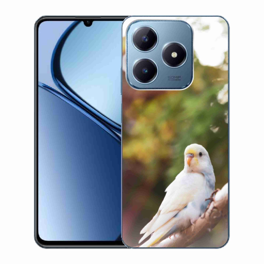 Gélový kryt mmCase na Realme C63 - andulka biela