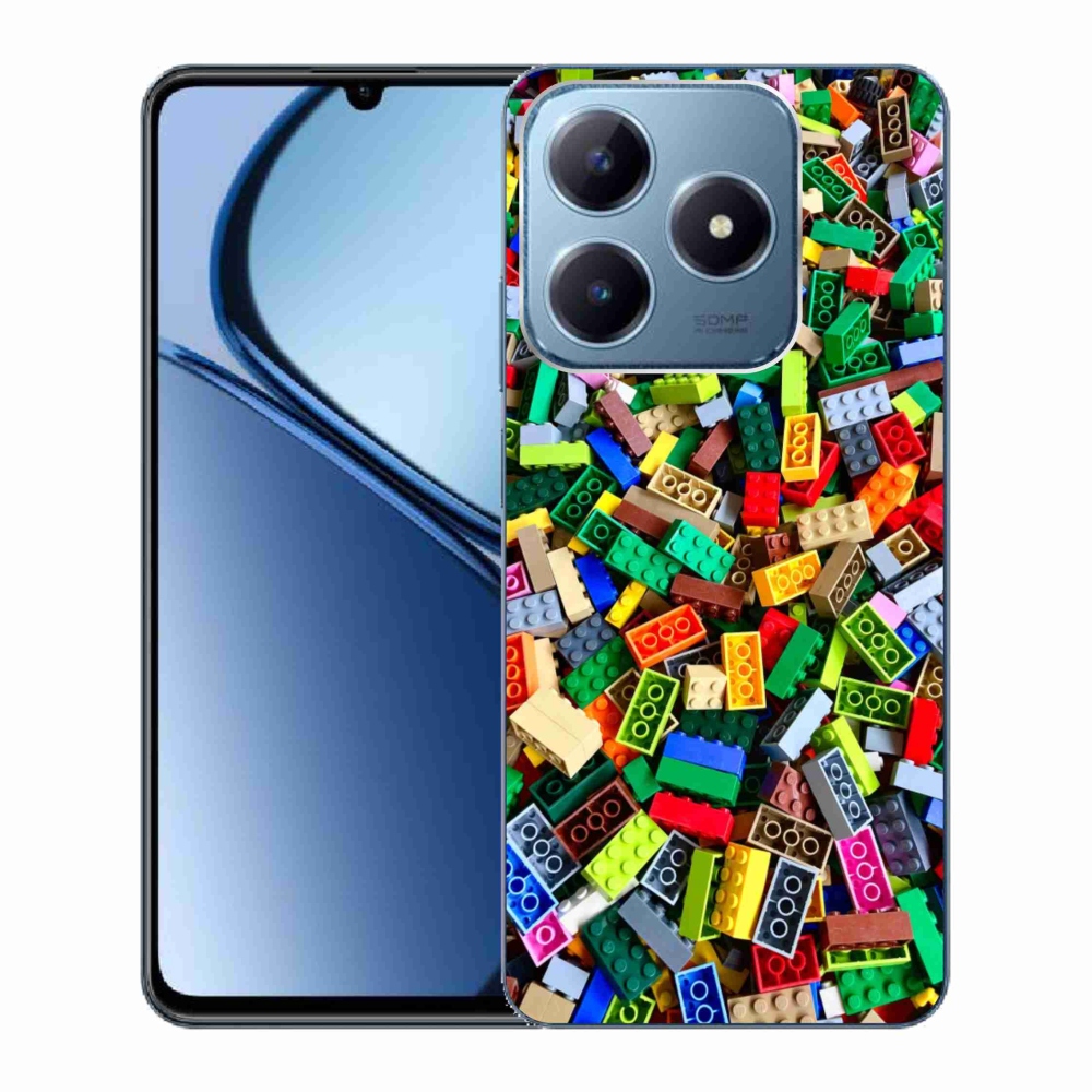 Gélový kryt mmCase na Realme C63 - farebné stavebné kocky