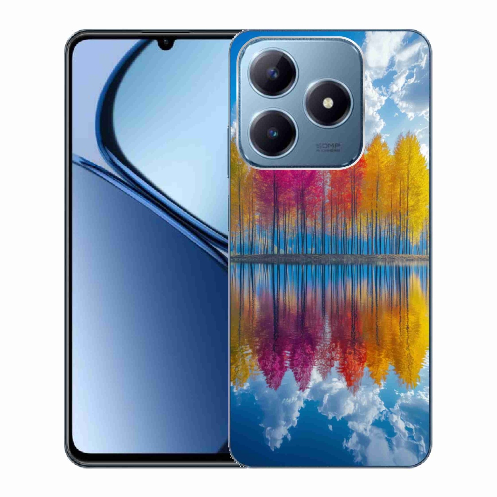 Gélový kryt mmCase na Realme C63 - farebné stromy