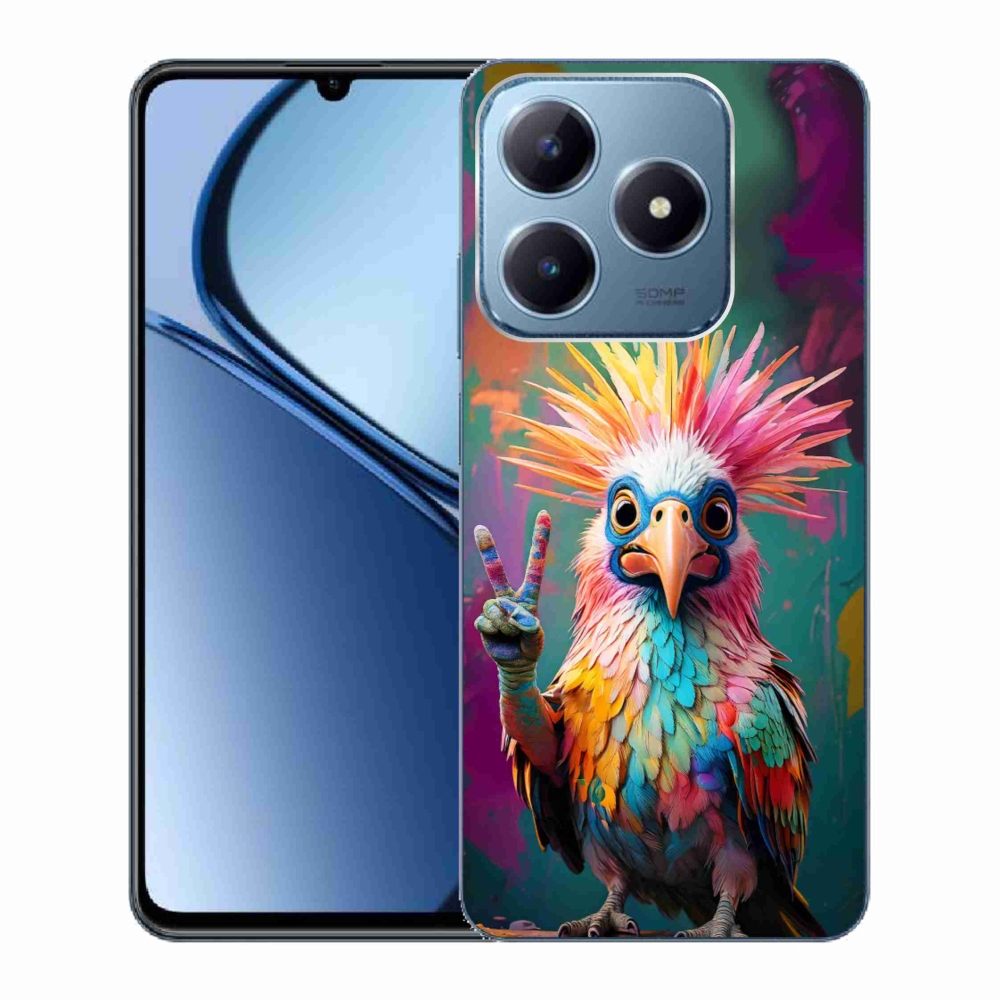 Gélový kryt mmCase na Realme C63 - farebný rebel