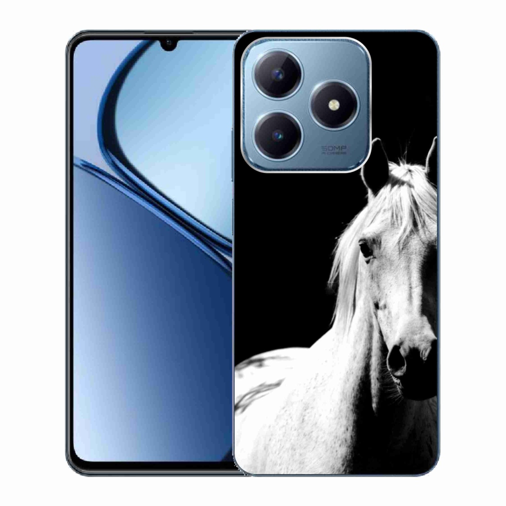 Gélový kryt mmCase na Realme C63 - biely kôň 5