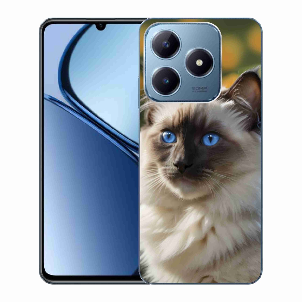 Gélový kryt mmCase na Realme C63 - biely ragdoll