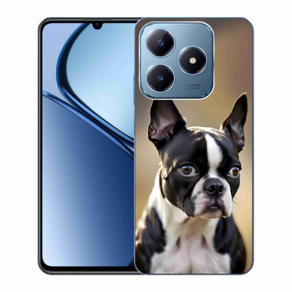 Gélový kryt mmCase na Realme C63 - bostonský teriér