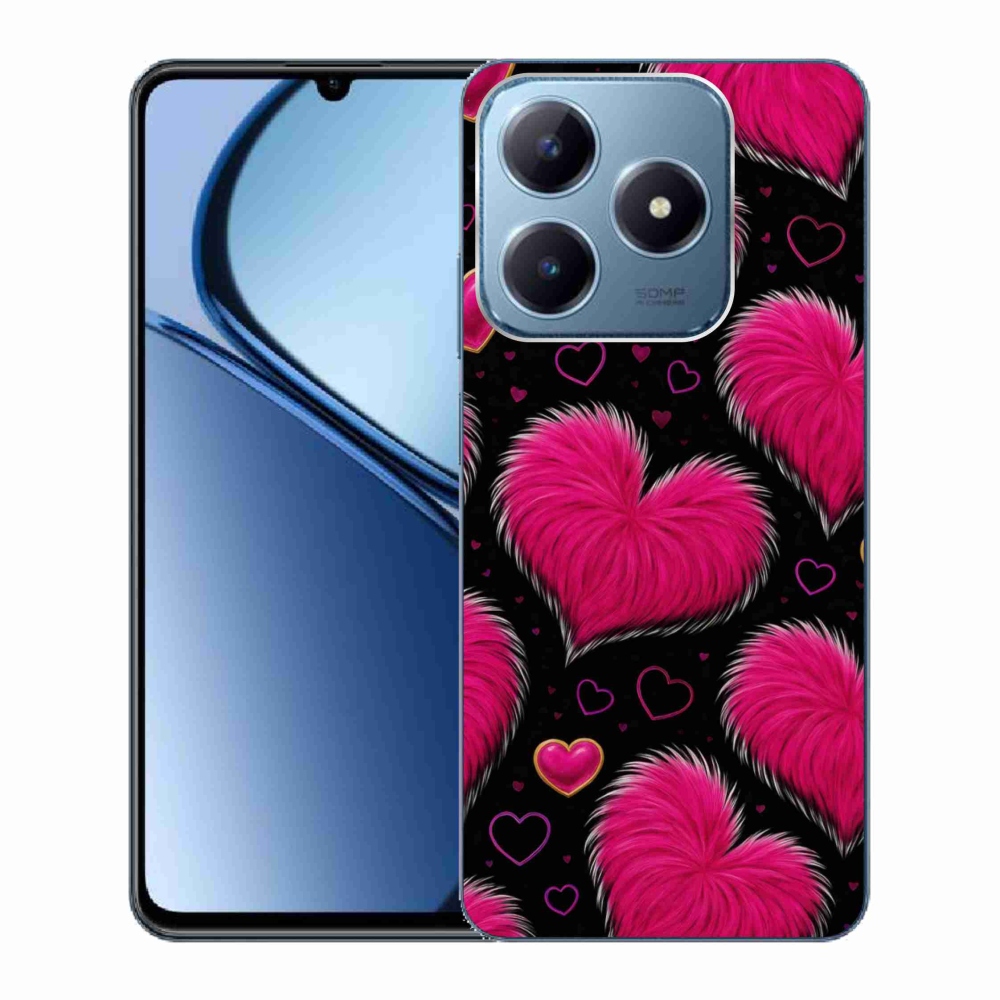 Gélový kryt mmCase na Realme C63 - hebké srdce