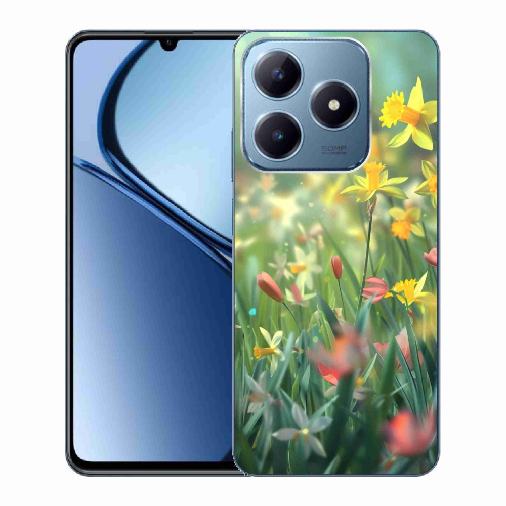 Gélový kryt mmCase na Realme C63 - jarné kvety