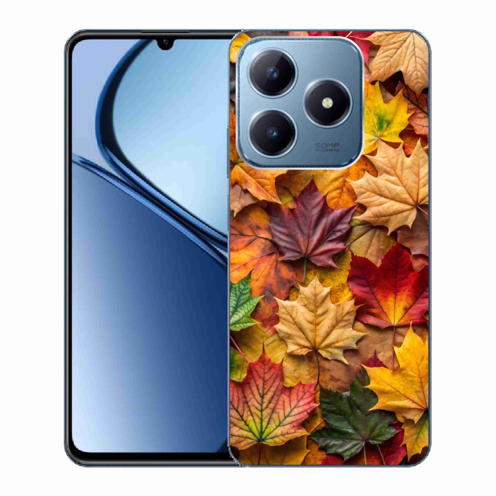 Gélový kryt mmCase na Realme C63 - javorové listy 2
