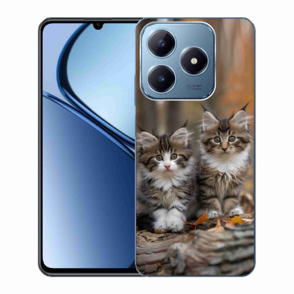 Gélový kryt mmCase na Realme C63 - mačacie duo 3