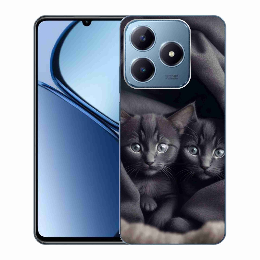Gélový kryt mmCase na Realme C63 - mačacie duo