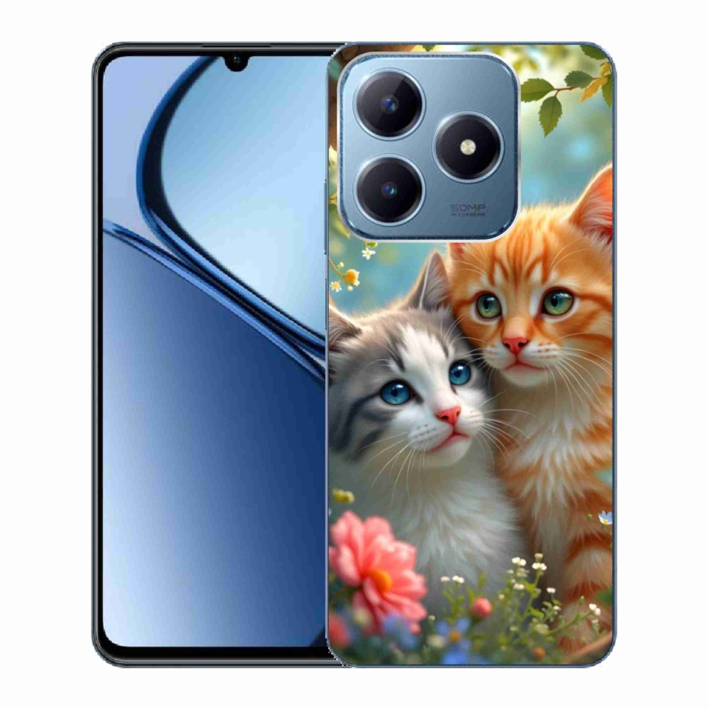 Gélový kryt mmCase na Realme C63 - mačacia láska 2