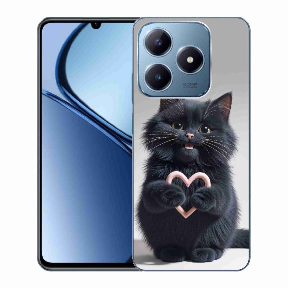 Gélový kryt mmCase na Realme C63 - mačacia láska 3