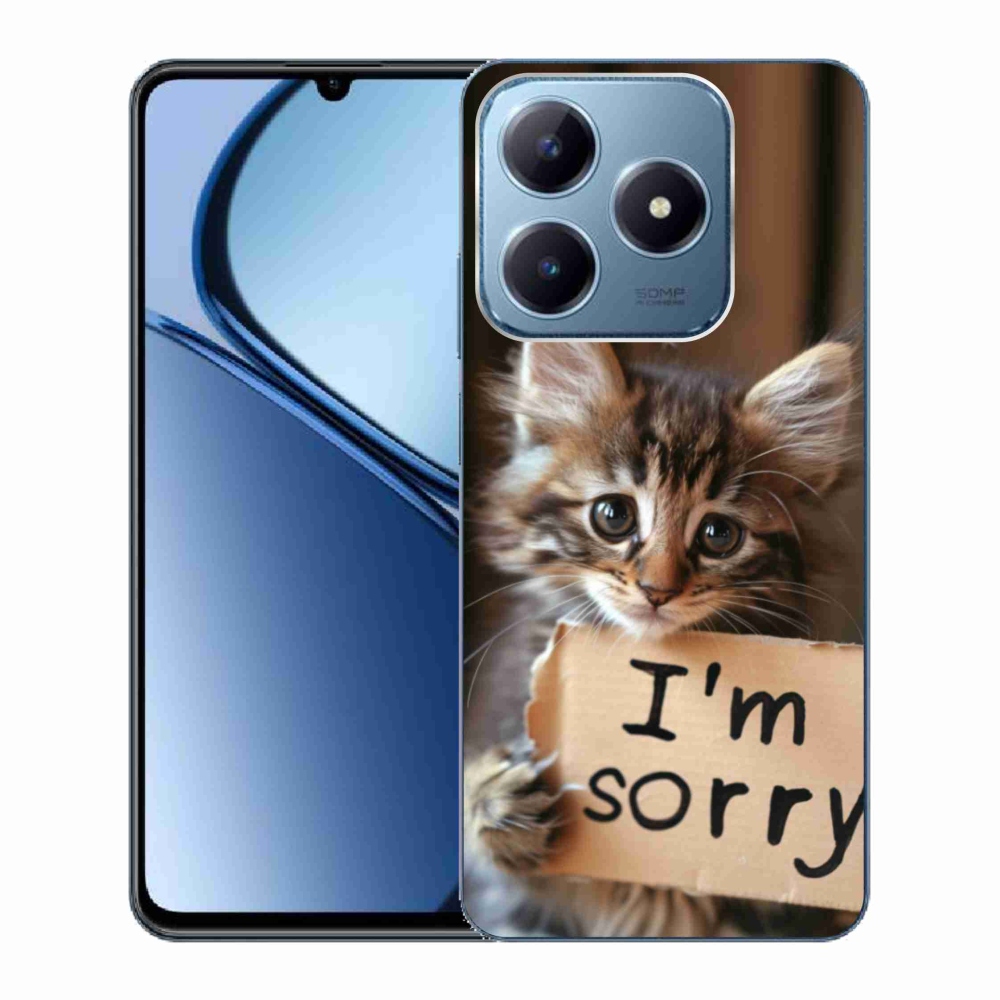 Gélový kryt mmCase na Realme C63 - mačacie ospravedlnenie
