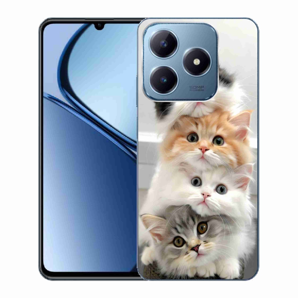 Gélový kryt mmCase na Realme C63 - mačacia partia