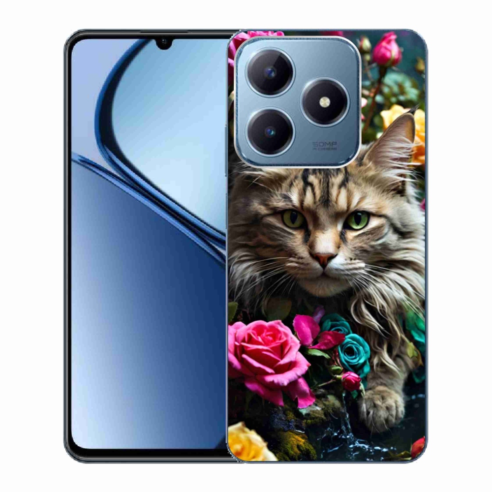 Gélový kryt mmCase na Realme C63 - mačacie pohľad 2