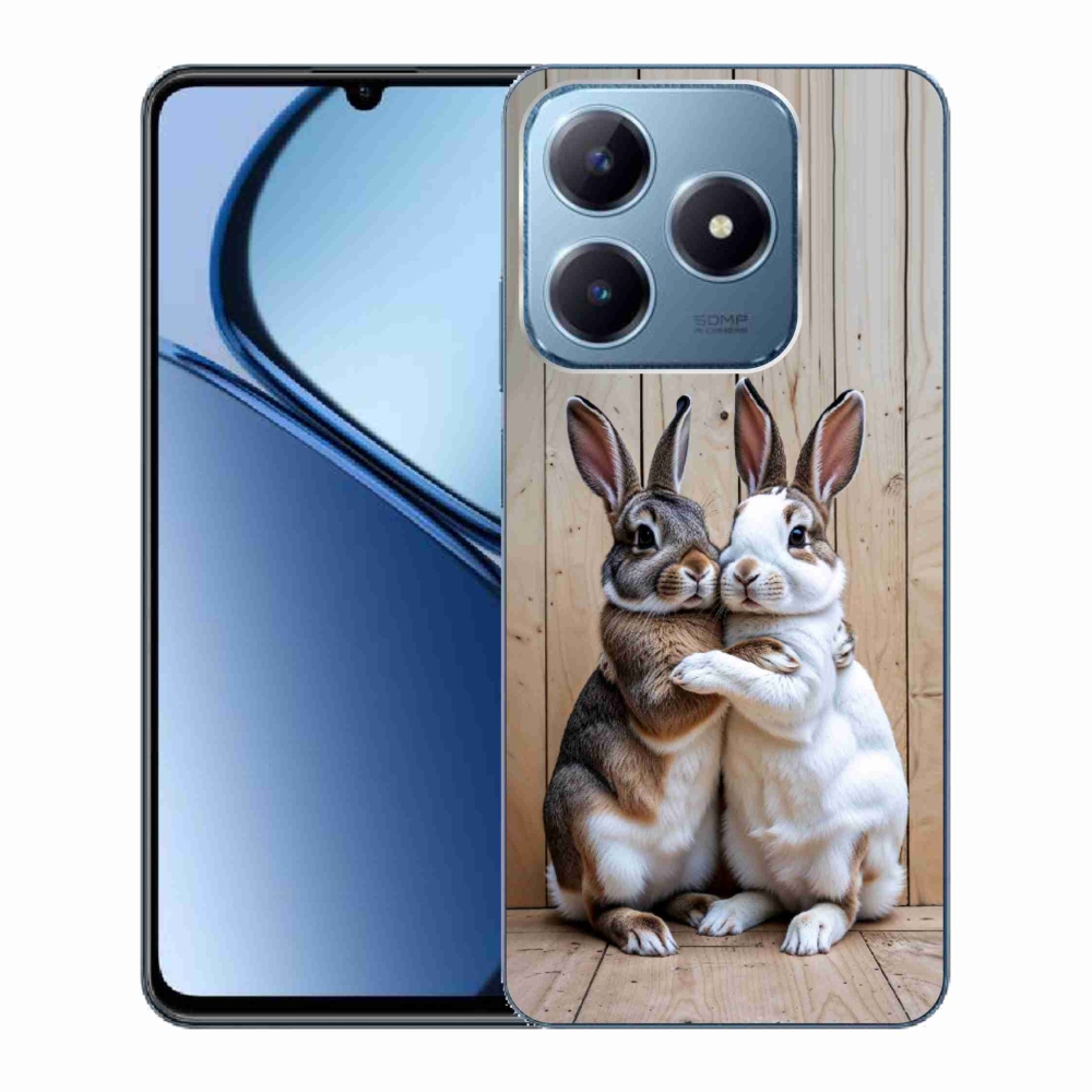 Gélový kryt mmCase na Realme C63 - králičie pár