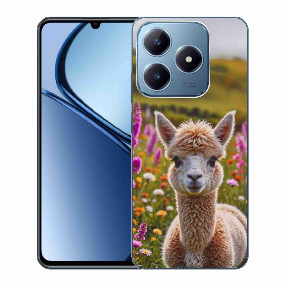 Gélový kryt mmCase na Realme C63 - lama na lúke