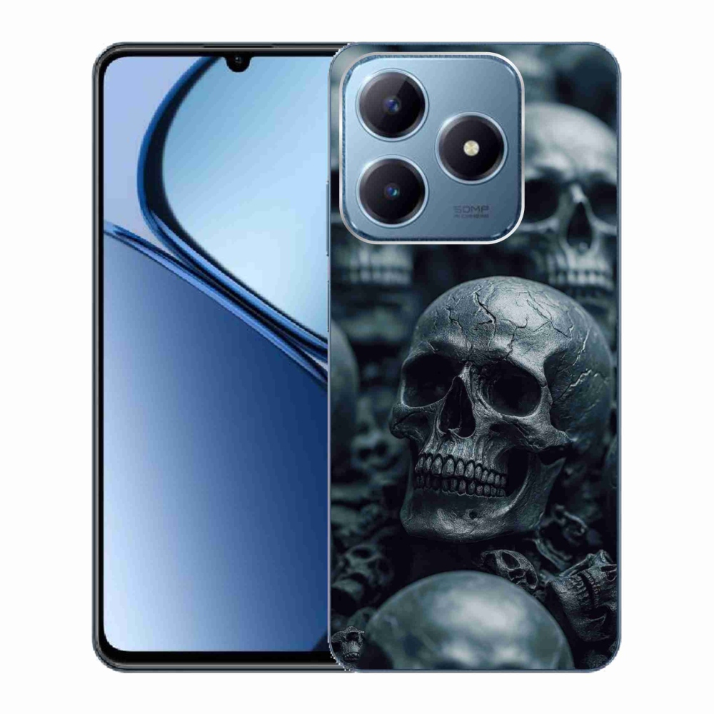 Gélový kryt mmCase na Realme C63 - lebka 2