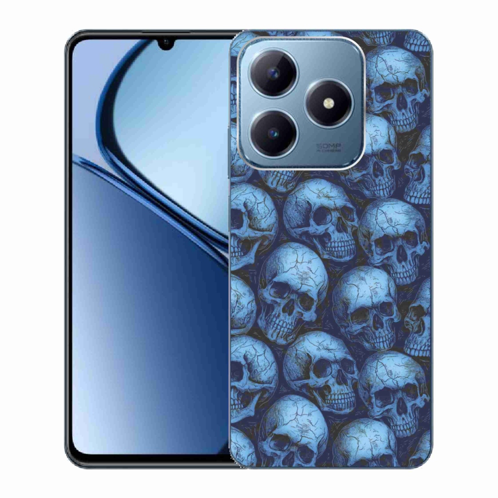 Gélový kryt mmCase na Realme C63 - lebky