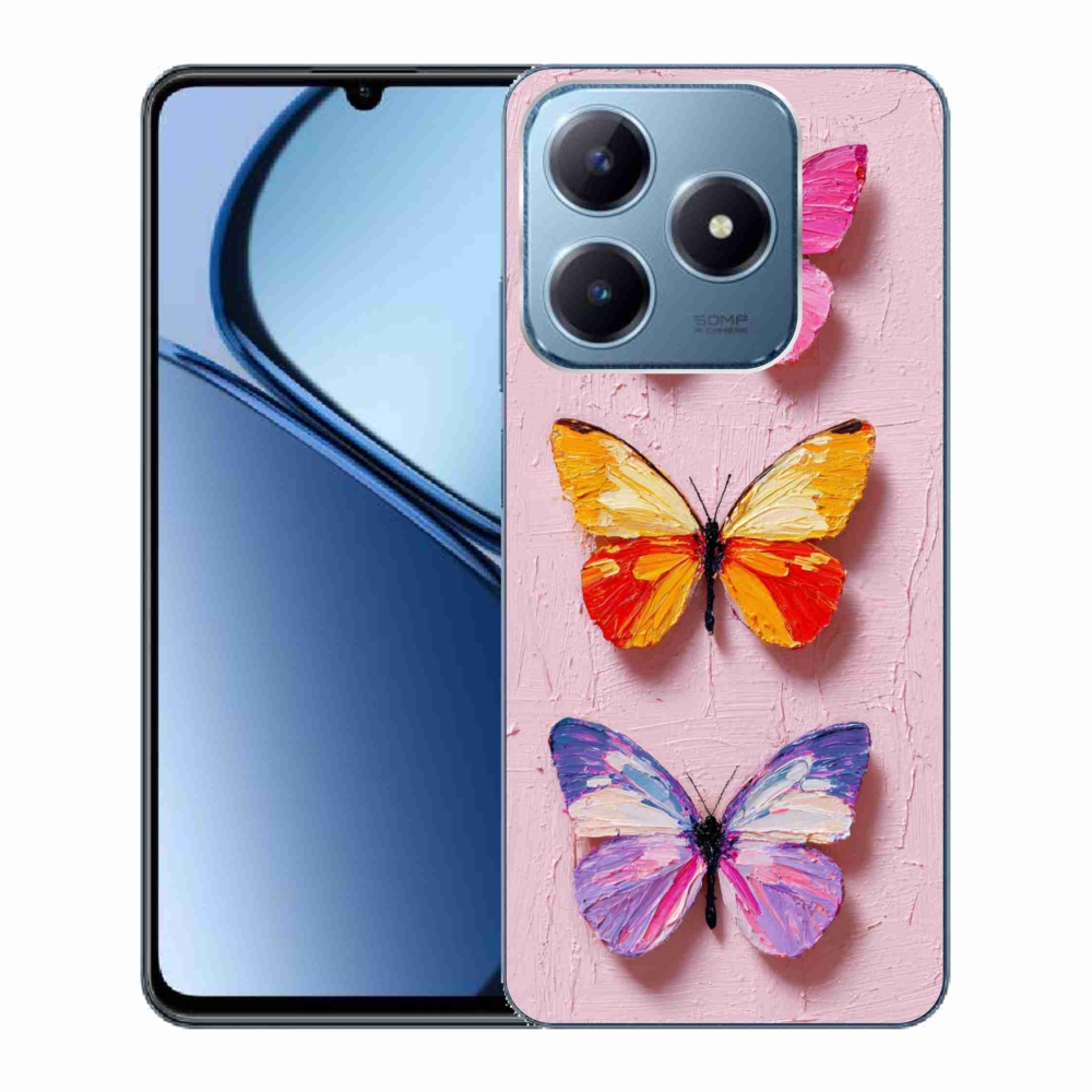 Gélový kryt mmCase na Realme C63 - motýlia trojica