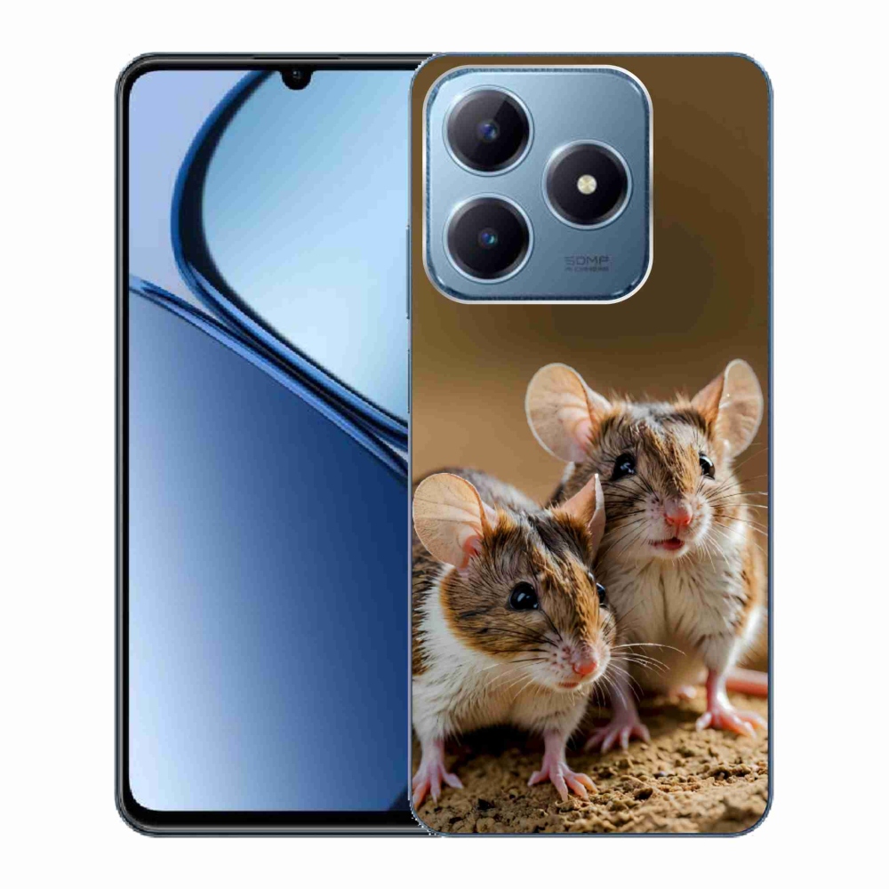 Gélový kryt mmCase na Realme C63 - myší duo