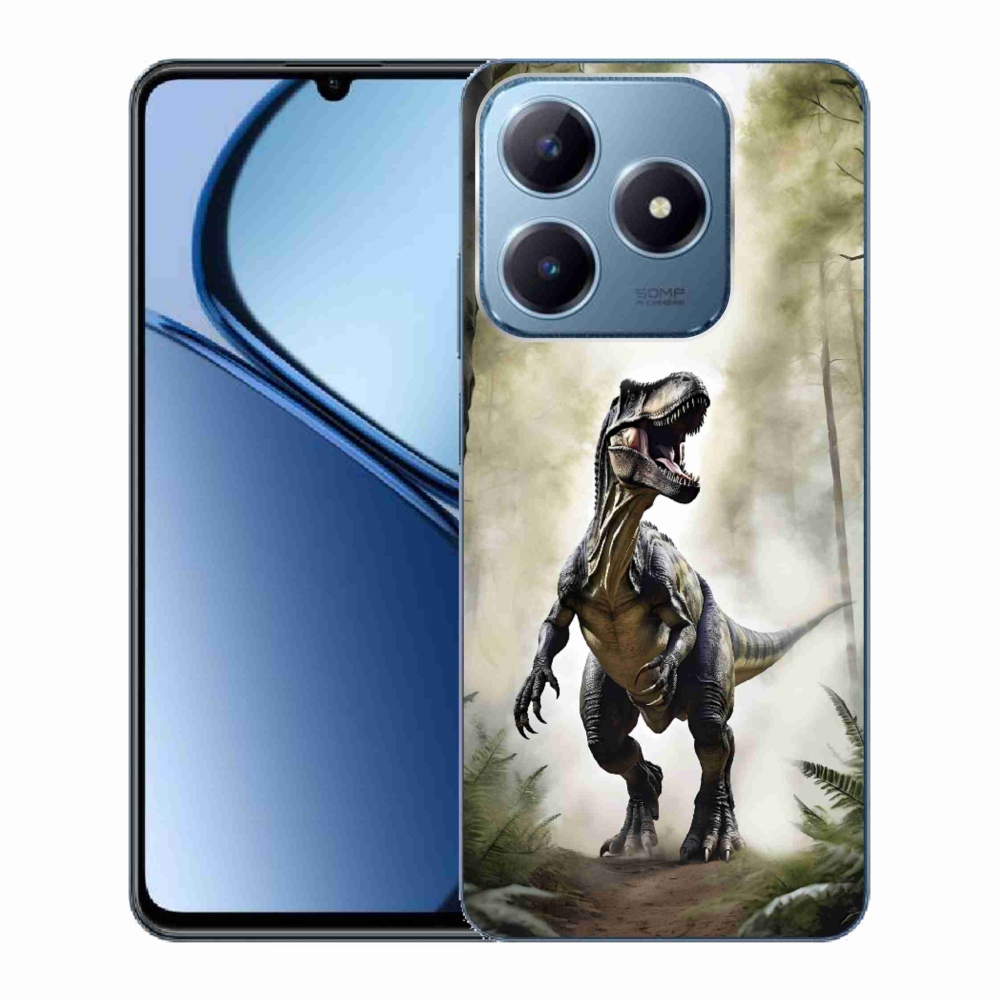 Gélový kryt mmCase na Realme C63 - naštvaný T-Rex