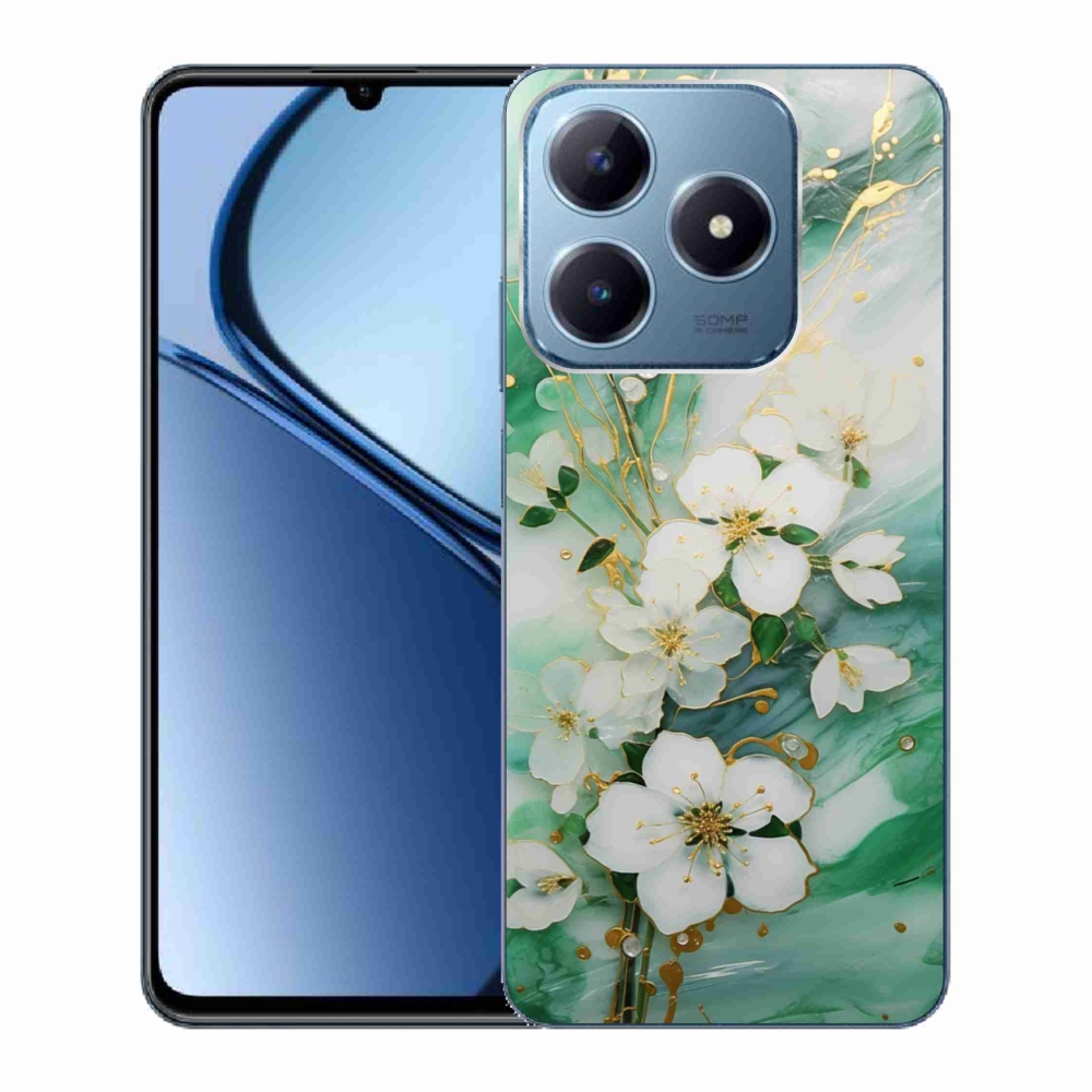 Gélový kryt mmCase na Realme C63 - nežné kvety