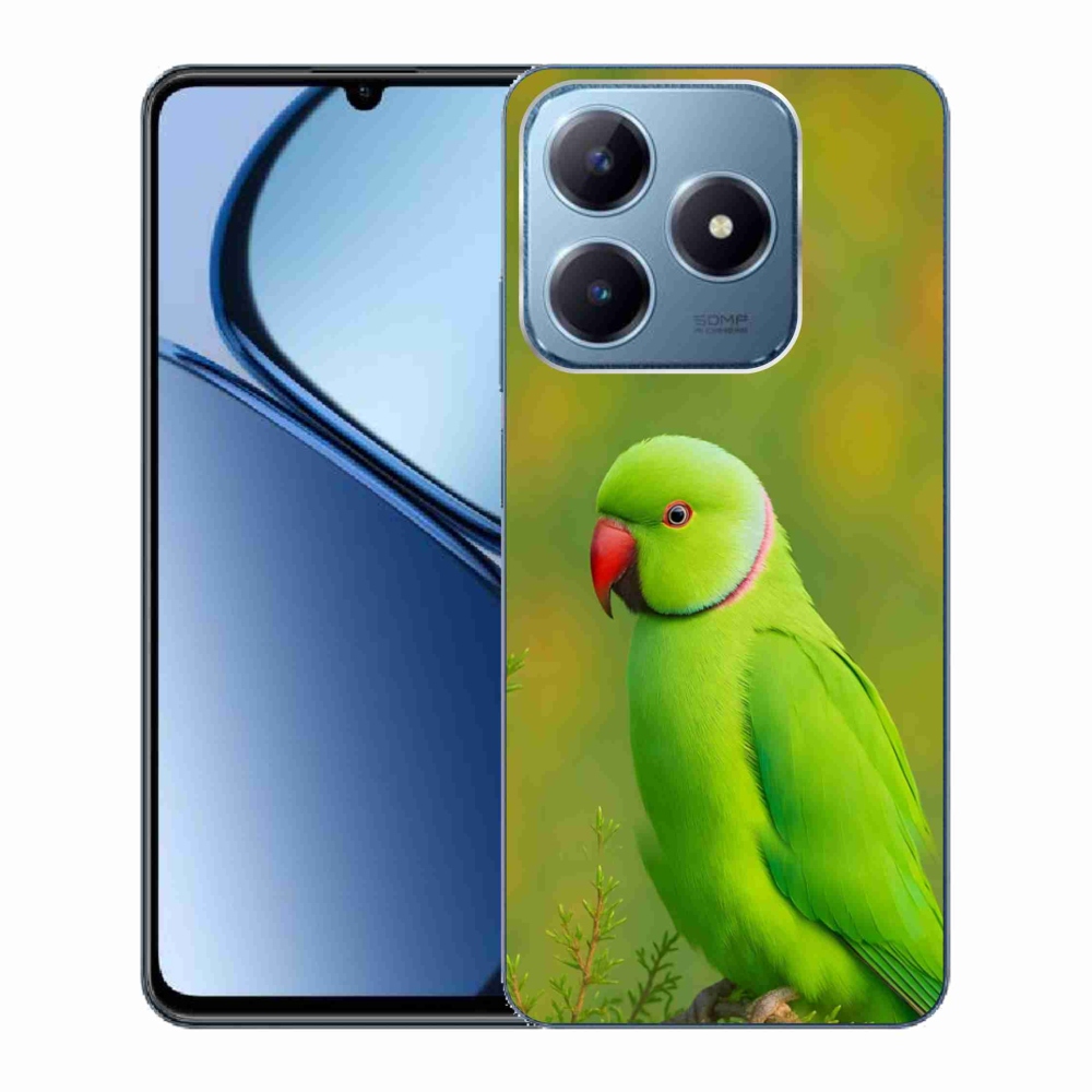 Gélový kryt mmCase na Realme C63 - papagáj alexander 2