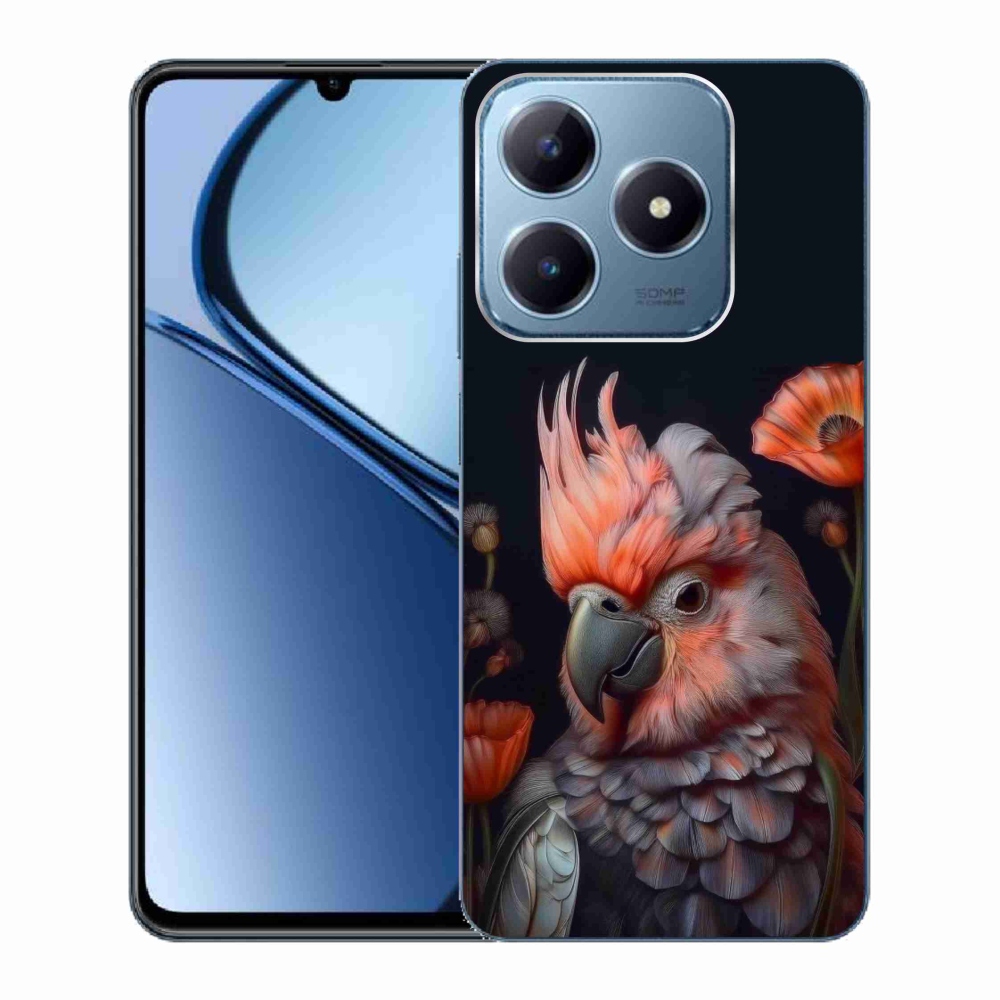 Gélový kryt mmCase na Realme C63 - papagáj kakadu vo farbách