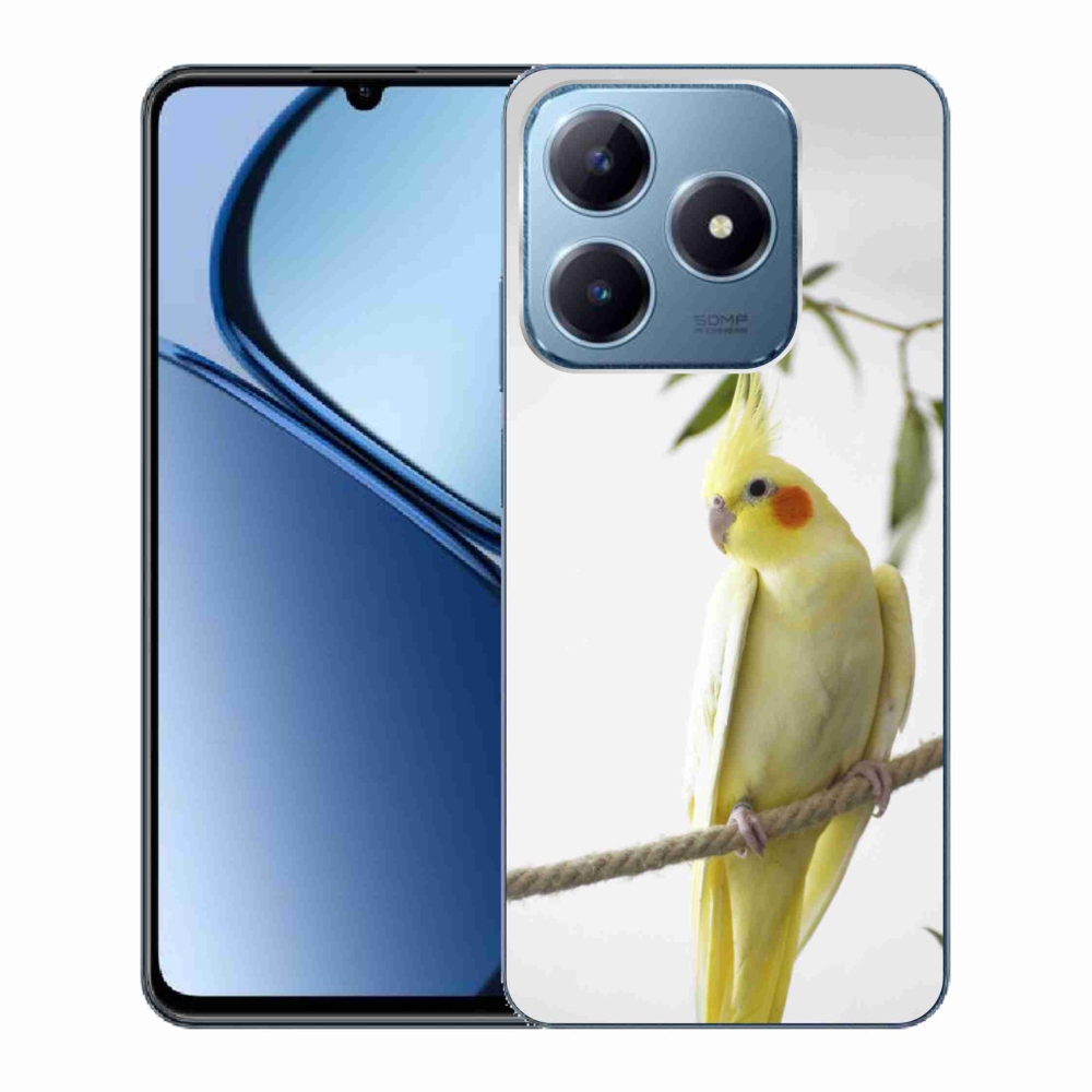 Gélový kryt mmCase na Realme C63 - papagáj korela chocholatá