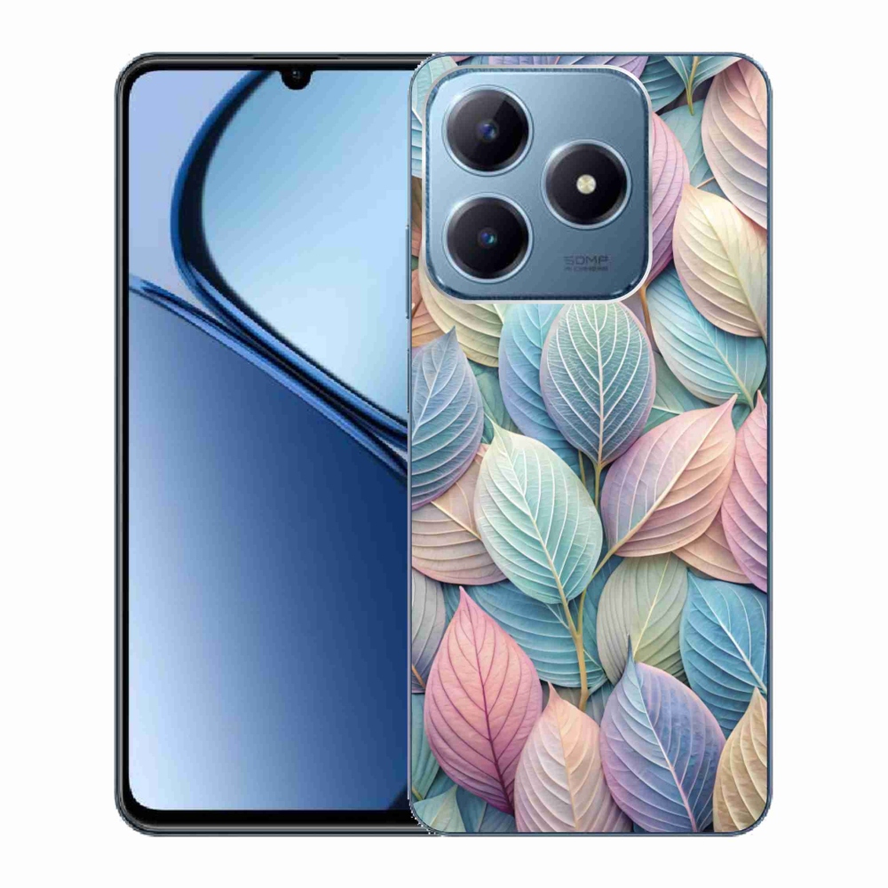 Gélový kryt mmCase na Realme C63 - pastelové listy