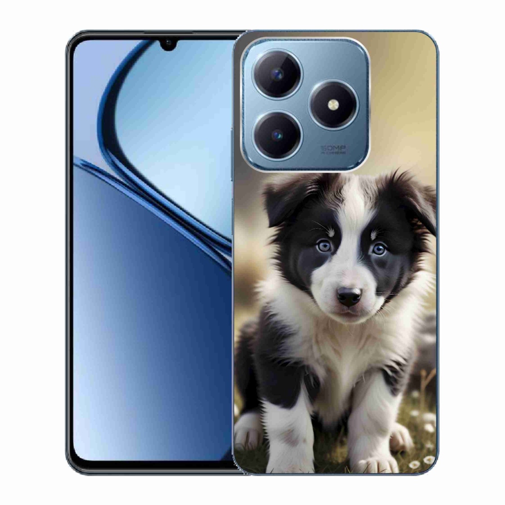 Gélový kryt mmCase na Realme C63 - roztomilá border kólia