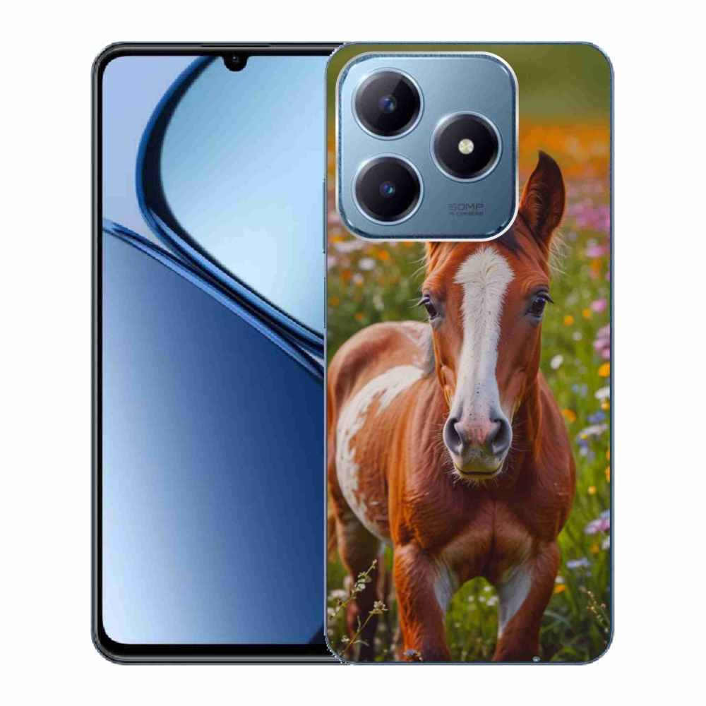 Gélový kryt mmCase na Realme C63 - roztomilé žriebä