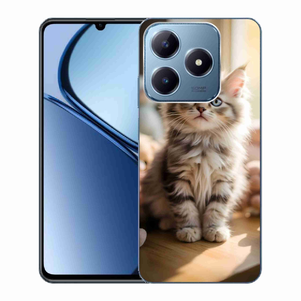 Gélový kryt mmCase na Realme C63 - roztomilé mačiatko 10