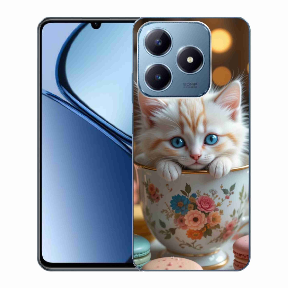 Gélový kryt mmCase na Realme C63 - roztomilé mačiatko 6