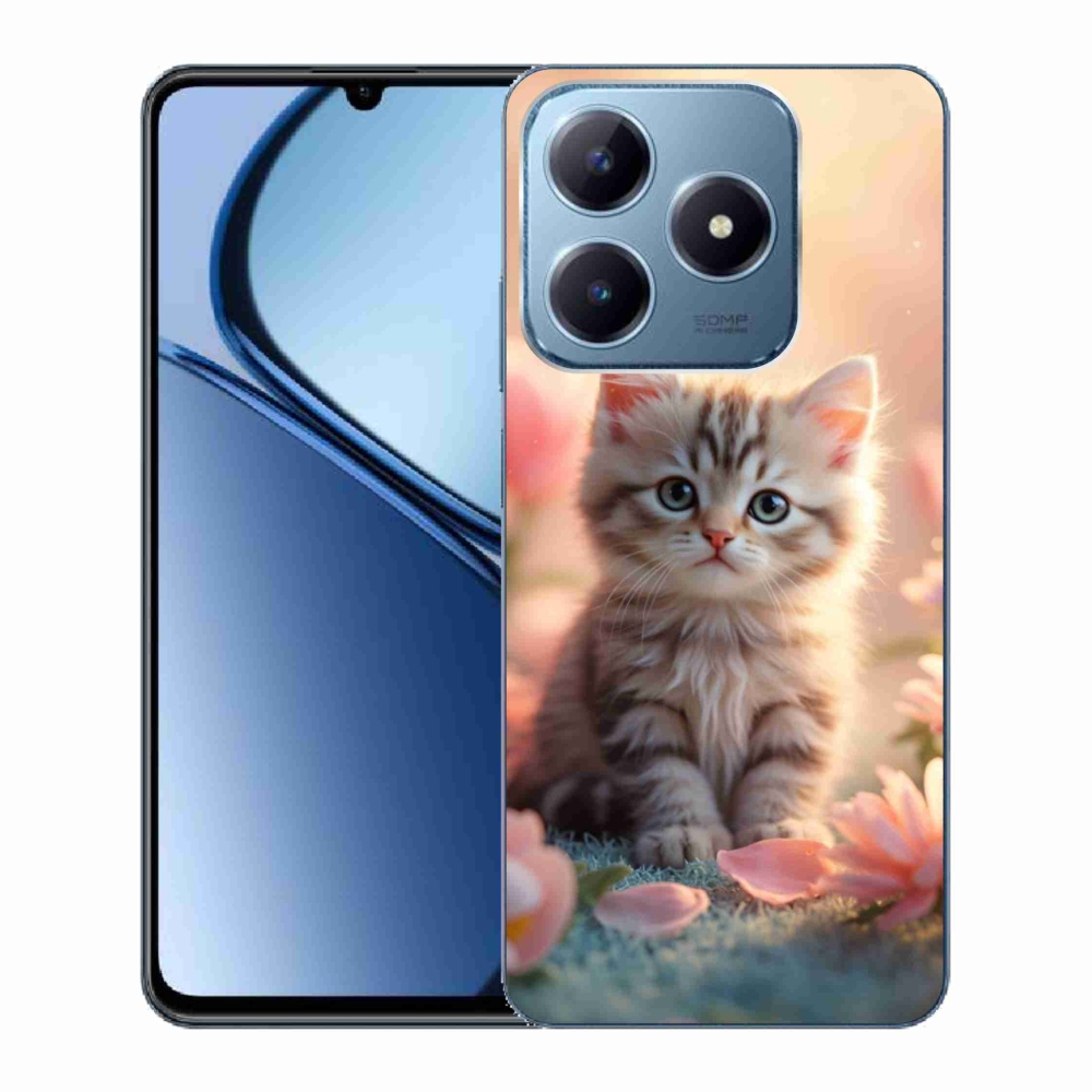 Gélový kryt mmCase na Realme C63 - roztomilé mačiatko 8