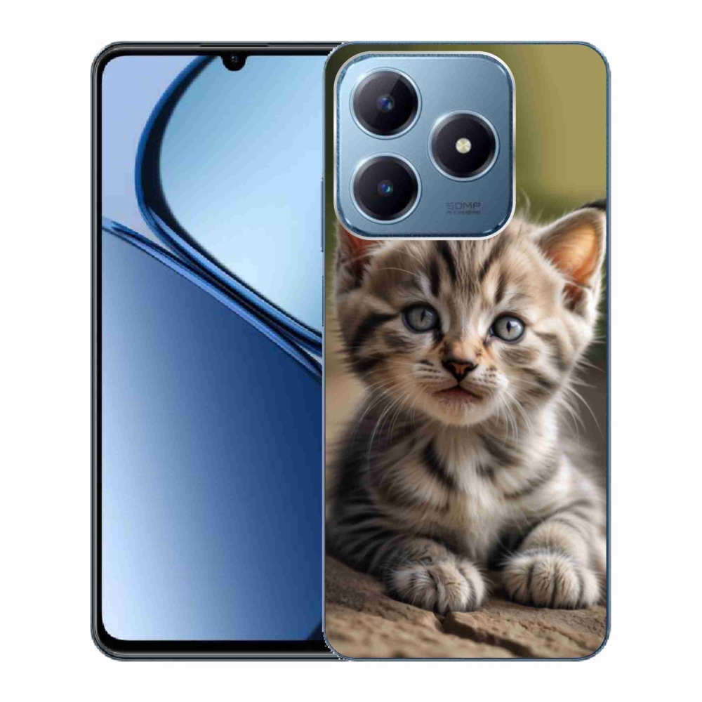 Gélový kryt mmCase na Realme C63 - roztomilé mačiatko 9