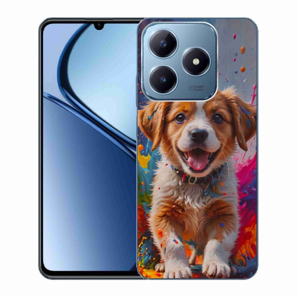 Gélový kryt mmCase na Realme C63 - roztomilé šteňa 3