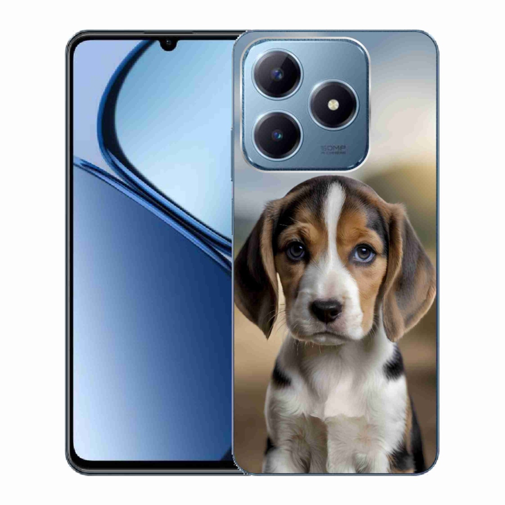 Gélový kryt mmCase na Realme C63 - roztomilý bígl