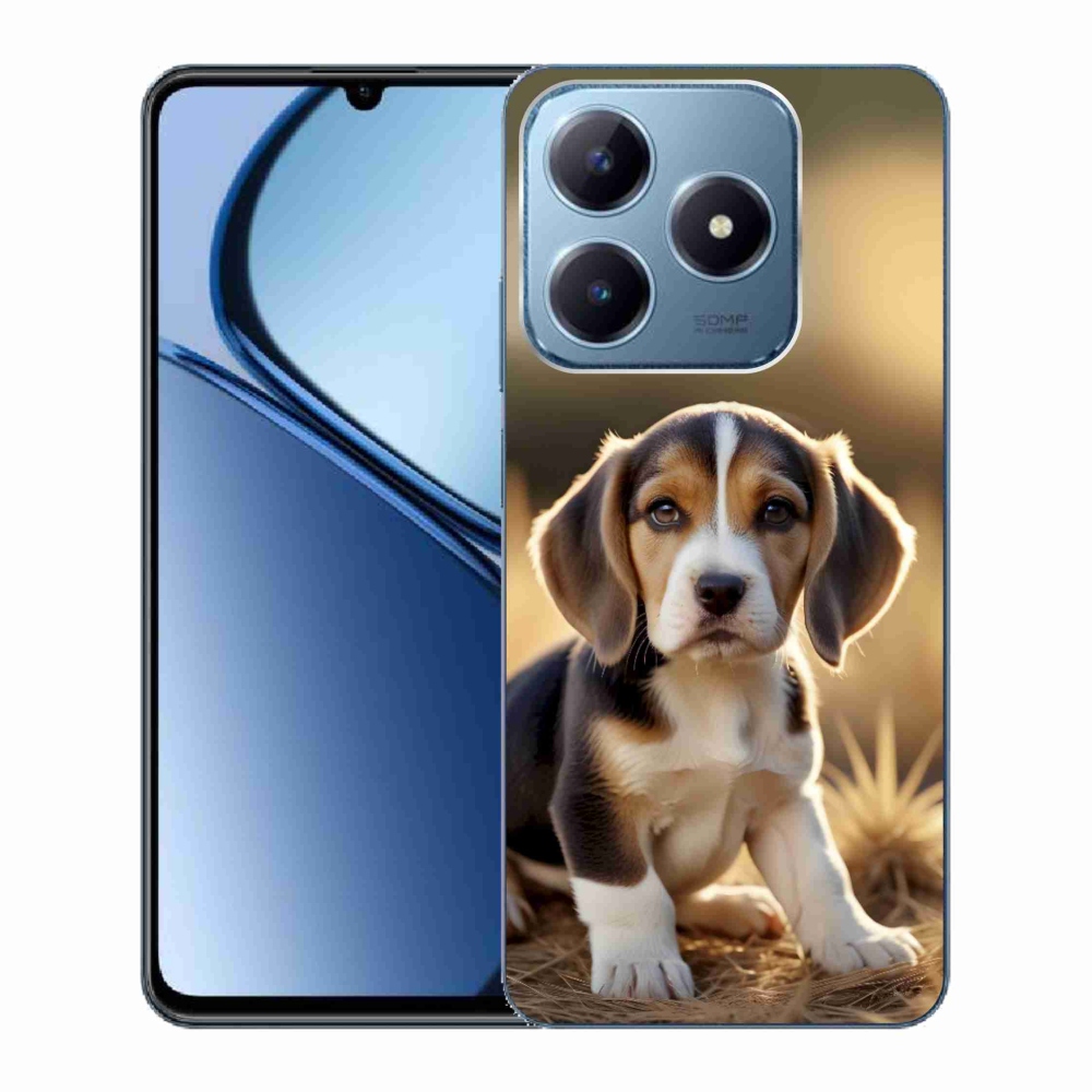 Gélový kryt mmCase na Realme C63 - roztomilý bígl