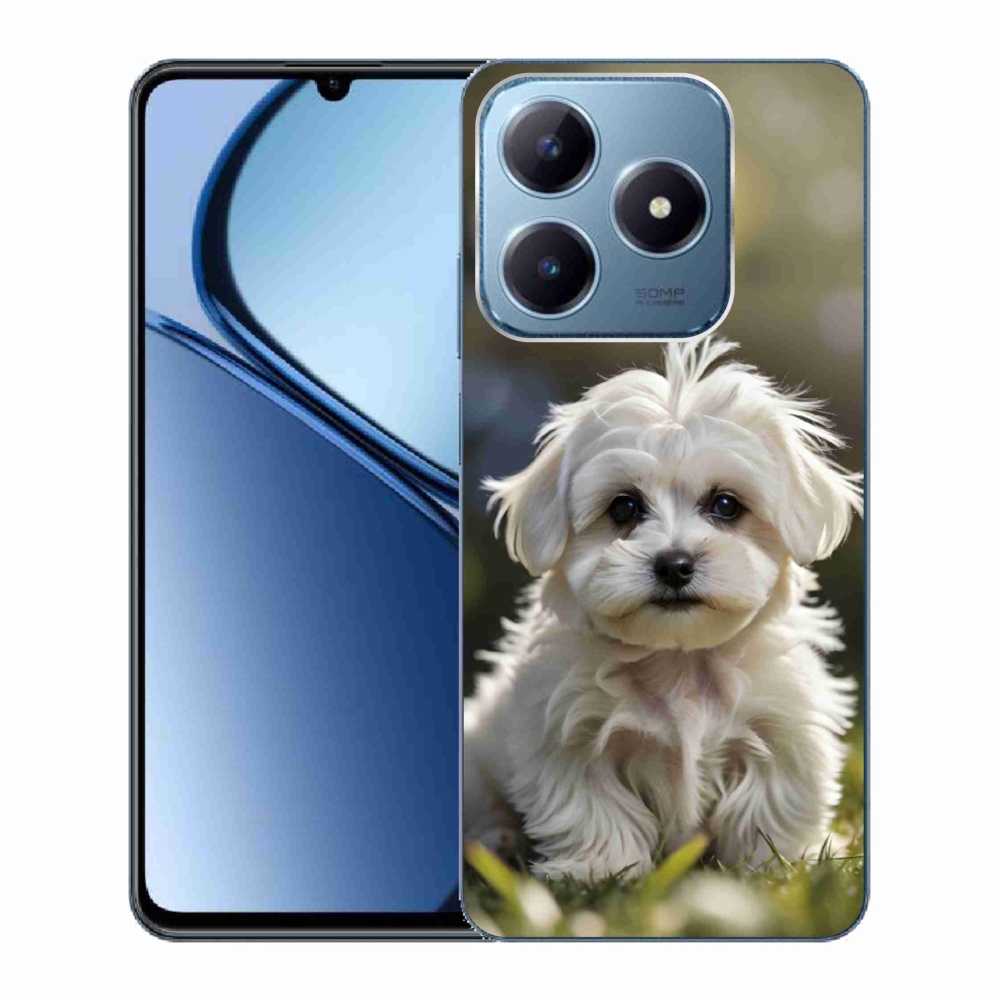 Gélový kryt mmCase na Realme C63 - roztomilý maltézsky psík