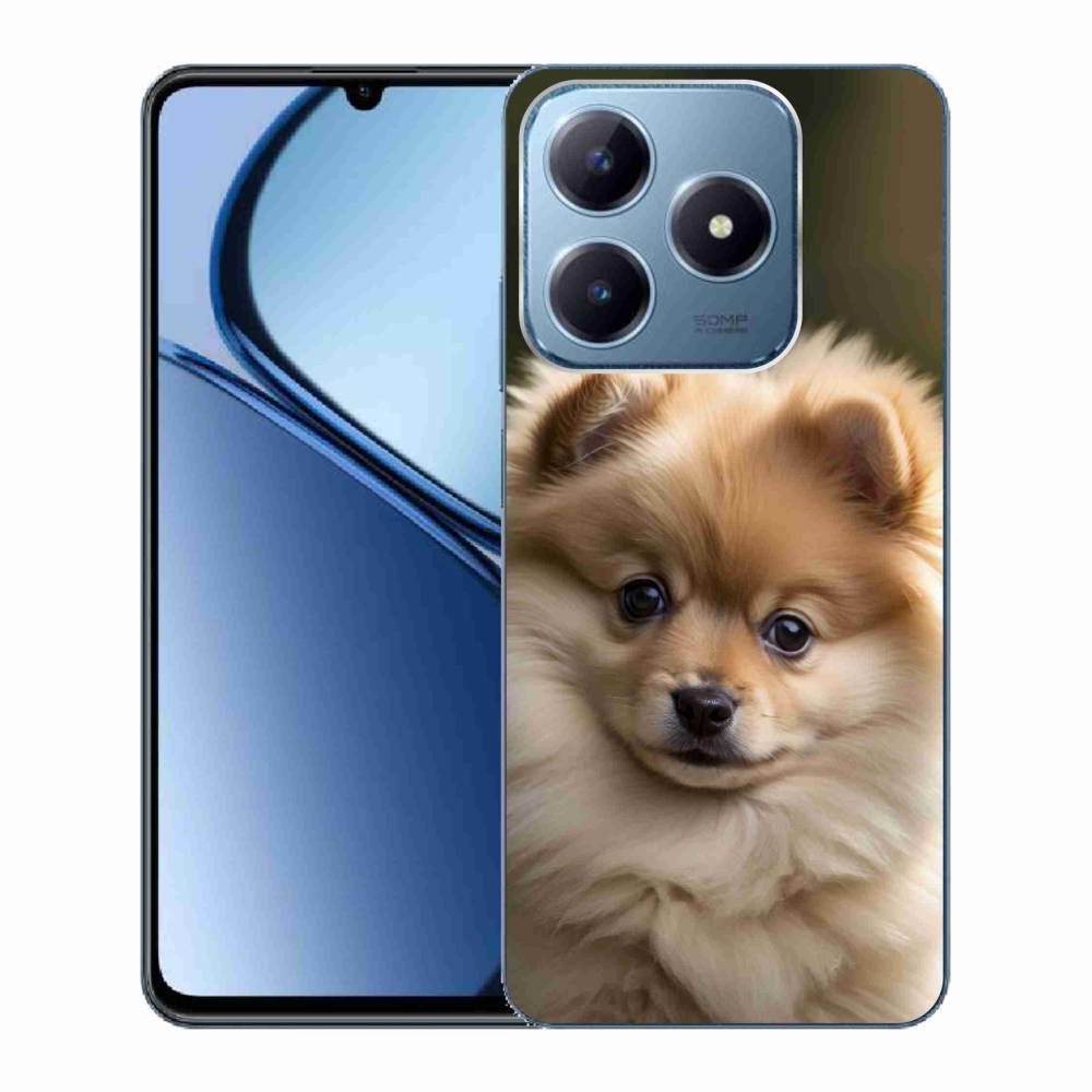 Gélový kryt mmCase na Realme C63 - roztomilý pomeranian 2