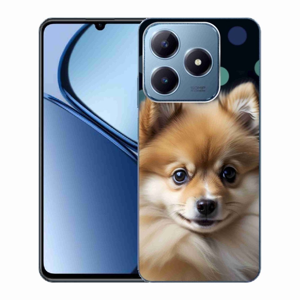 Gélový kryt mmCase na Realme C63 - roztomilý pomeranian